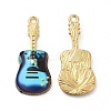 Rack Plating Golden Tone Alloy Pendants ENAM-M051-14G-2