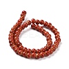 Handmade Fancy Antique Glazed Porcelain Ceramic Round Beads Strands PORC-L019-6mm-08-2