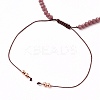 Adjustable Nylon Cord Braided Bead Bracelets BJEW-JB05733-01-3