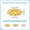126Pcs 3 Colors Zinc Alloy Spacer Beads FIND-LP0001-12-2