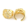 Brass Micro Pave Cubic Zirconia Cuff Earrings EJEW-C104-145G-2