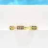 Brass Micro Pave Cubic Zirconia Cuff Rings for Women RJEW-H247-08G-3