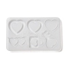 Heart Shape Quicksand DIY Silicone Mold DIY-K073-10A-2