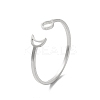 Non-Tarnish 304 Stainless Steel Open Rings LS-STAS-R226-07P-1