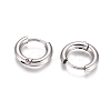 Tarnish Resistant 304 Stainless Steel Huggie Hoop Earrings LS-EJEW-G272-01-8mm-P-2