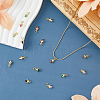 16PCS 8Colors Brass Micro Pave Cubic Zirconia Charms KK-DC0003-69-5