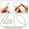 Brass Micro Pave Cubic Zirconia Screw Carabiner Lock Charms ZIRC-G160-23G-4
