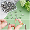 100Pcs 304 Stainless Steel Pinch Bails STAS-DC0010-49-4
