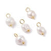 Natural Cultured Freshwater Pearl Charms LS-X-PALLOY-JF01098-03-1