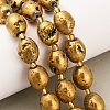 Electroplated Natural Druzy Geode Crystal Beads Strands G-F833-O01-01A-1