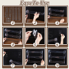 3-layered Transparent Plastic Storage Riser Holders ODIS-WH0025-275-4