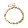 316 Surgical Stainless Steel Chain Bracelets BJEW-P349-03B-G-2