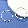 Tarnish Resistant 304 Stainless Steel Big Hoop Earrings LS-EJEW-F105-18P-1