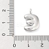 Rack Plating Brass Balloon Letter Pendants X-KK-C050-01P-E-3