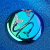 Mermaid Tail Alloy Enamel Cuff Bangle JB744A-5