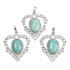 Natural Amazonite Pendants G-A315-04C-P-1