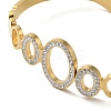 304 Stainless Steel Micro Pave Clear Cubic Zirconia Hollow Oval Hinged Bangles for Women LS-BJEW-E099-02G-4