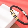 Braided Microfiber Leather Cord Bracelets BJEW-Q010-02A-2