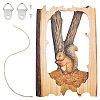 Wood Animal Hanging Ornaments HJEW-WH0053-08A-1