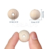 Natural Unfinished Wood Beads WOOD-S651-18mm-LF-2