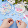 60Pcs Crackle Transparent Acrylic Beads OACR-DC0001-54-3