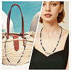 2Pcs Glass Beads Keychain HJEW-SC0002-54-4