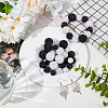 48Pcs 8 Styles Resin Rhinestone Beads RESI-SC003-43-4