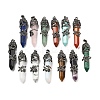 Natural & Synthetic Gemstone Big Pointed Pendants G-A172-16-AS-1