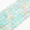 Natural Striped Agate/Banded Agate Bead Strands X-G-K155-A-6mm-04-1