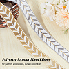 12M Polyester Jacquard Leaf Ribbon OCOR-OC0001-46C-4