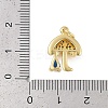 Rack Plating Brass Micro Pave Cubic Zirconia Pendants KK-R166-02G-04-3