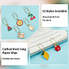 Carbon Steel Long Paper Clips AJEW-OC00013-4