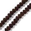 Electroplated Natural Lava Rock Beads Strands G-A234-F02-01F-1