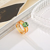 Rectangle Resin with Glass Finger Rings for Women FS-WG96B1D-05-1