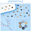 48Pcs 6 Colors Ion Plating(IP) 304 Stainless Steel Bead Caps STAS-UN0049-53-5