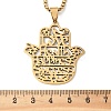 201 Stainless Steel Hollow Cut Hamsa Hand Pendant Necklaces LS-NJEW-H065-07G-3