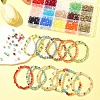 DIY Glass Beads Bracelets Jewelry Making Kit DIY-FS0007-70-8