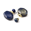 Natural Lapis Lazuli Perfume Bottle Pendants G-L623-07G-03-3