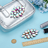 2Pcs Flower Glass Rhinestone Costume Accessories FIND-FG0004-81C-4