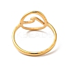 Ion Plating(IP) 201 Stainless Steel Sea Wave Finger Ring for Women LS-RJEW-G266-28G-2