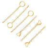 12 Strands 2 Style 304 Stainless Steel Curb Chain Extender FIND-DC0003-31-1