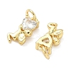 Brass Pave Cubic Zirconia Pendants KK-Z120-42G-2