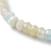 Natural Morganite Beaded Bracelets BJEW-JB06384-03-4