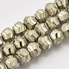 Electroplate Glass Beads Strands EGLA-T018-01-B03-1