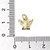 Brass Micro Pave Clear Cubic Zirconia Pendants KK-U005-01D-G-3