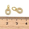 Brass Micro Pave Cubic Zirconia Pendants KK-M273-02G-O-3