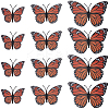 3 Sets PVC Stickers DIY-CN0003-90-7