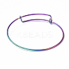 Ion Plating(IP) Adjustable 304 Stainless Steel Wire Bangle Making MAK-F286-03MC-3