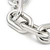 Chunky CCB Plastic Curb/Cable Chain Necklaces for Women NJEW-K261-01A-P-1-3