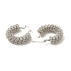 Brass Wire Mass Hoop Earrings for Women EJEW-G337-01P-2